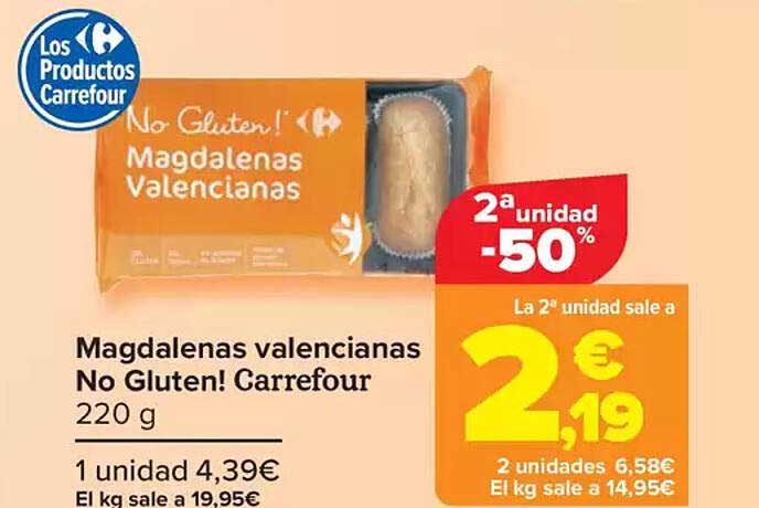 Magdalenas valencianas No Gluten! Carrefour