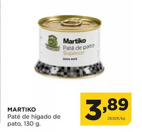 Martiko Paté de hígado de pato