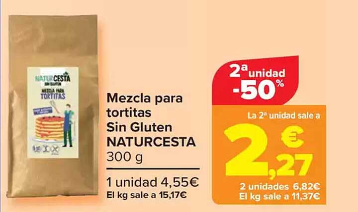 Mezcla para tortitas Sin Gluten NATURCESTA