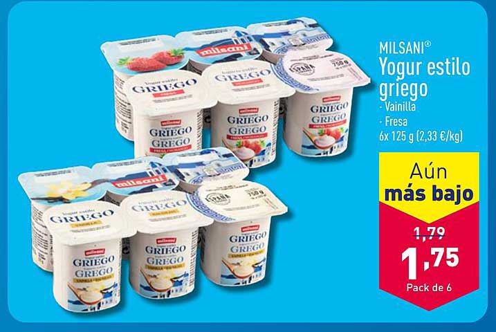 MILSANI® Yogur estilo griego