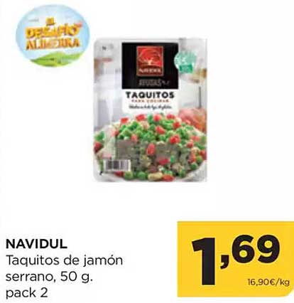 NAVIDUL Taquitos de jamón serrano