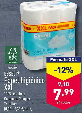 Papel higiénico XXL