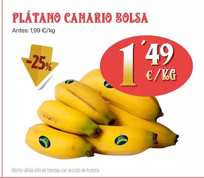 PLÁTANO CANARIO BOLSA