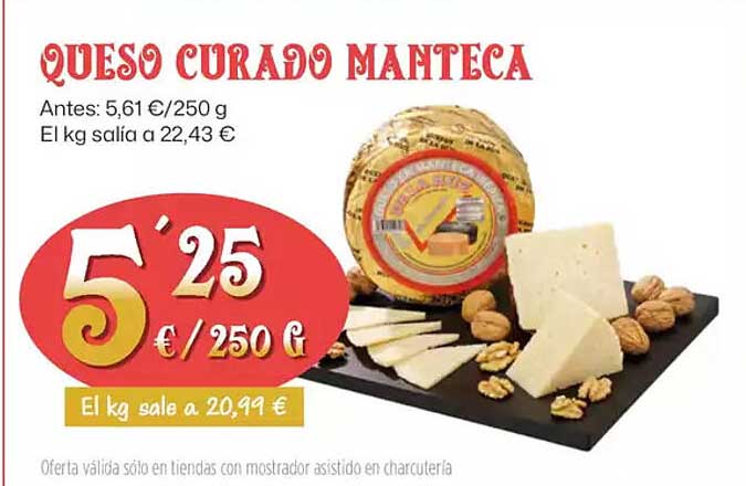 Queso curado manteca