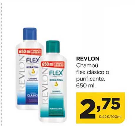 REVOLN Champú flex clásico o purificante