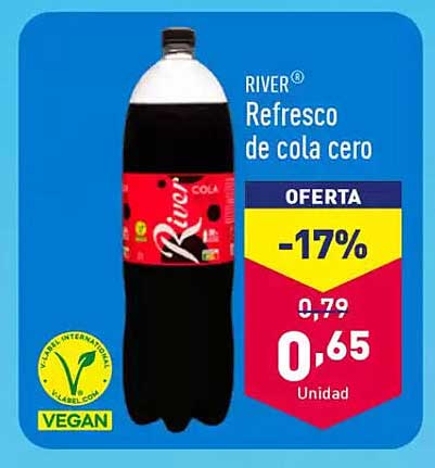 RIVER® Refresco de cola cero