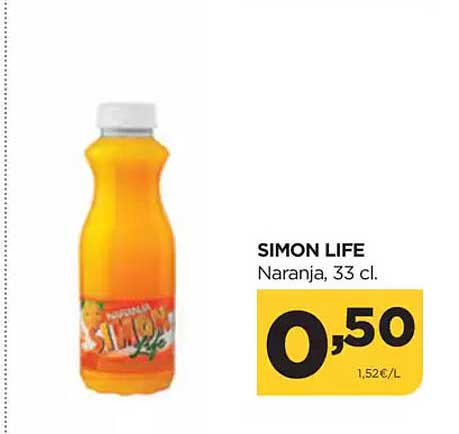 SIMON LIFE Naranja, 33 cl.