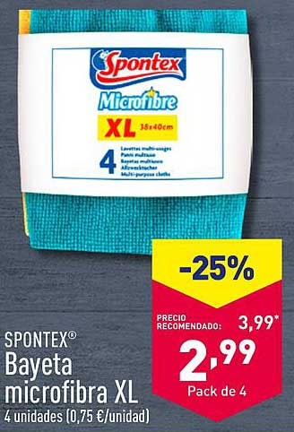 Spontex Bayeta microfibra XL