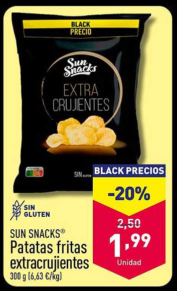 SUN SNACKS® Patatas fritas extrcrujientes