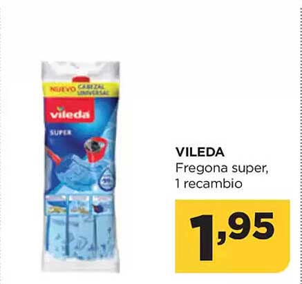 VILEDA Fregona super, 1 recambio