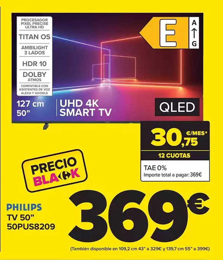 PHILIPS TV 50” 50PUS8209