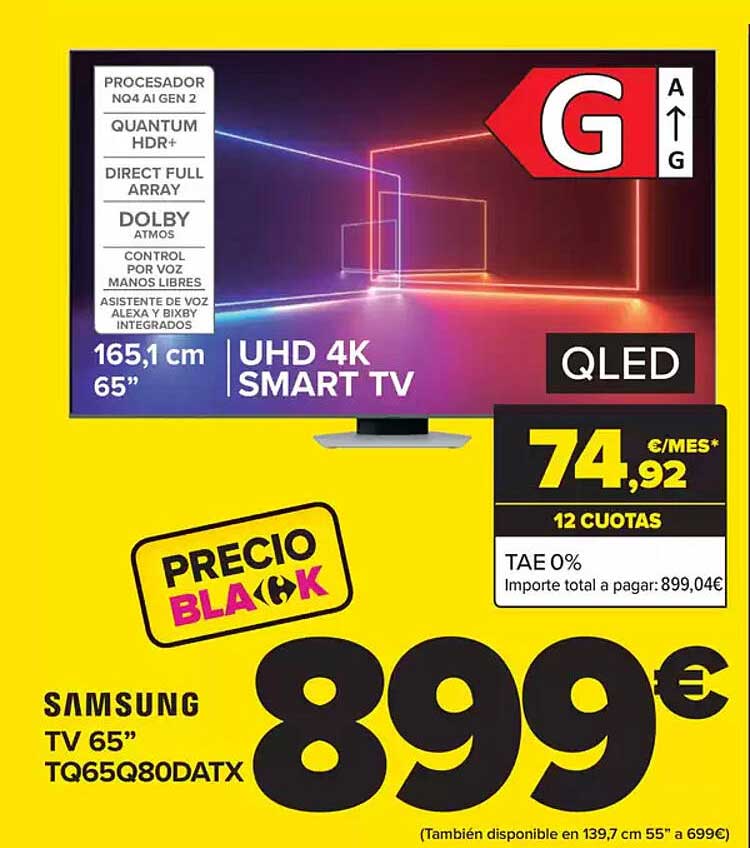 Samsung TV 65” TQ65Q80DATX