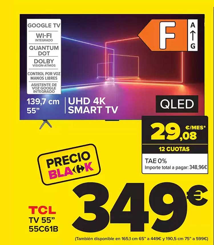 TCL TV 55” 55C61B