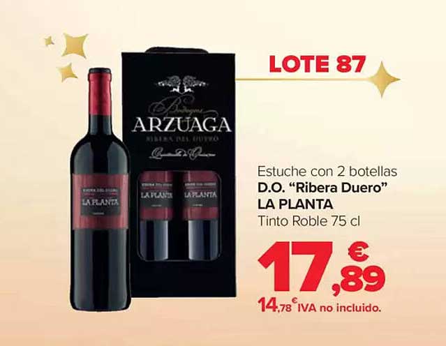 Estuche con 2 botellas D.O. “Ribera Duero” LA PLANTA