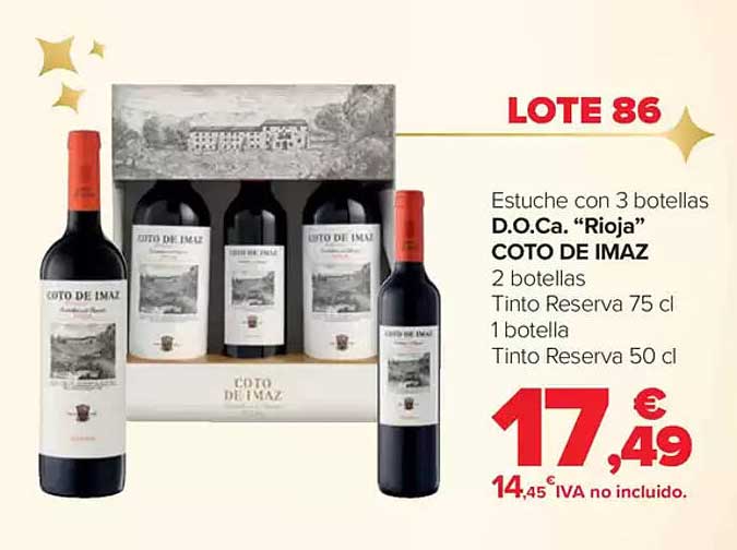 LOT 86 D.O.Ca. “Rioja” COTO DE IMAZ