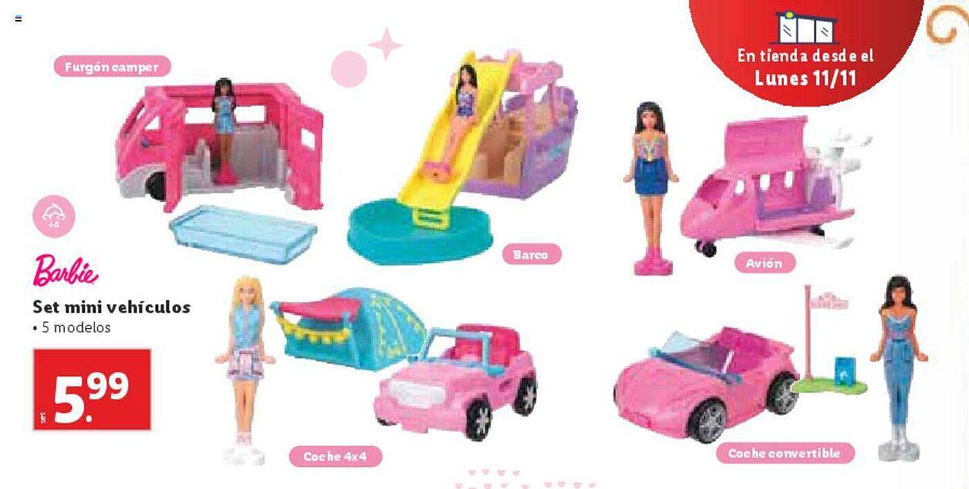 Barbie Set mini vehículos