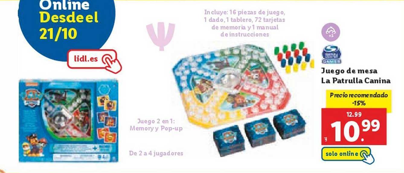 Juego de mesa La Patrulla Canina