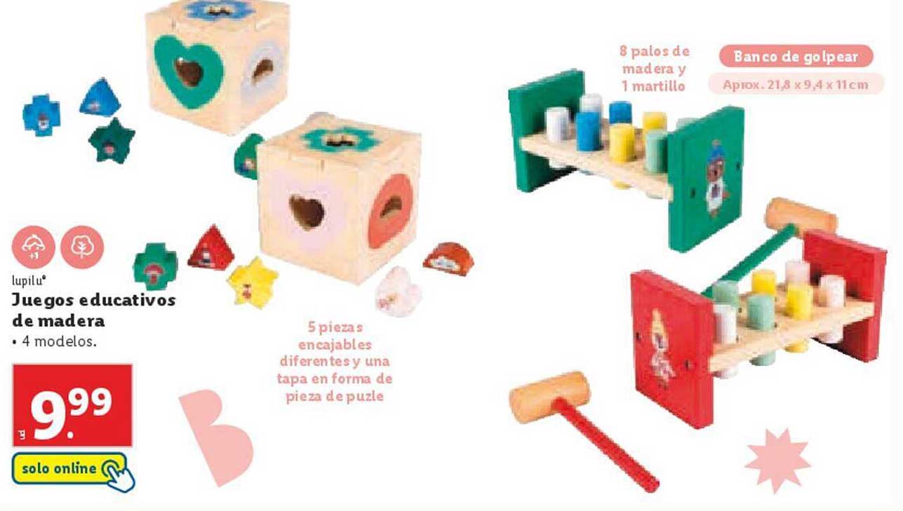 Juegos educativos de madera