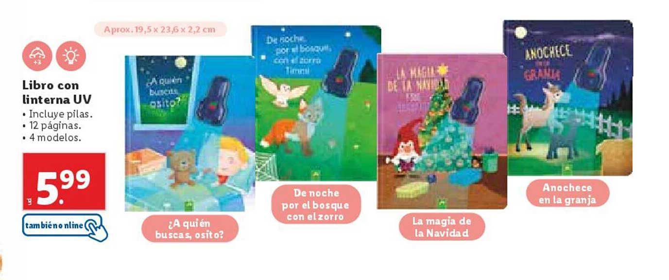 Libro con linterna UV