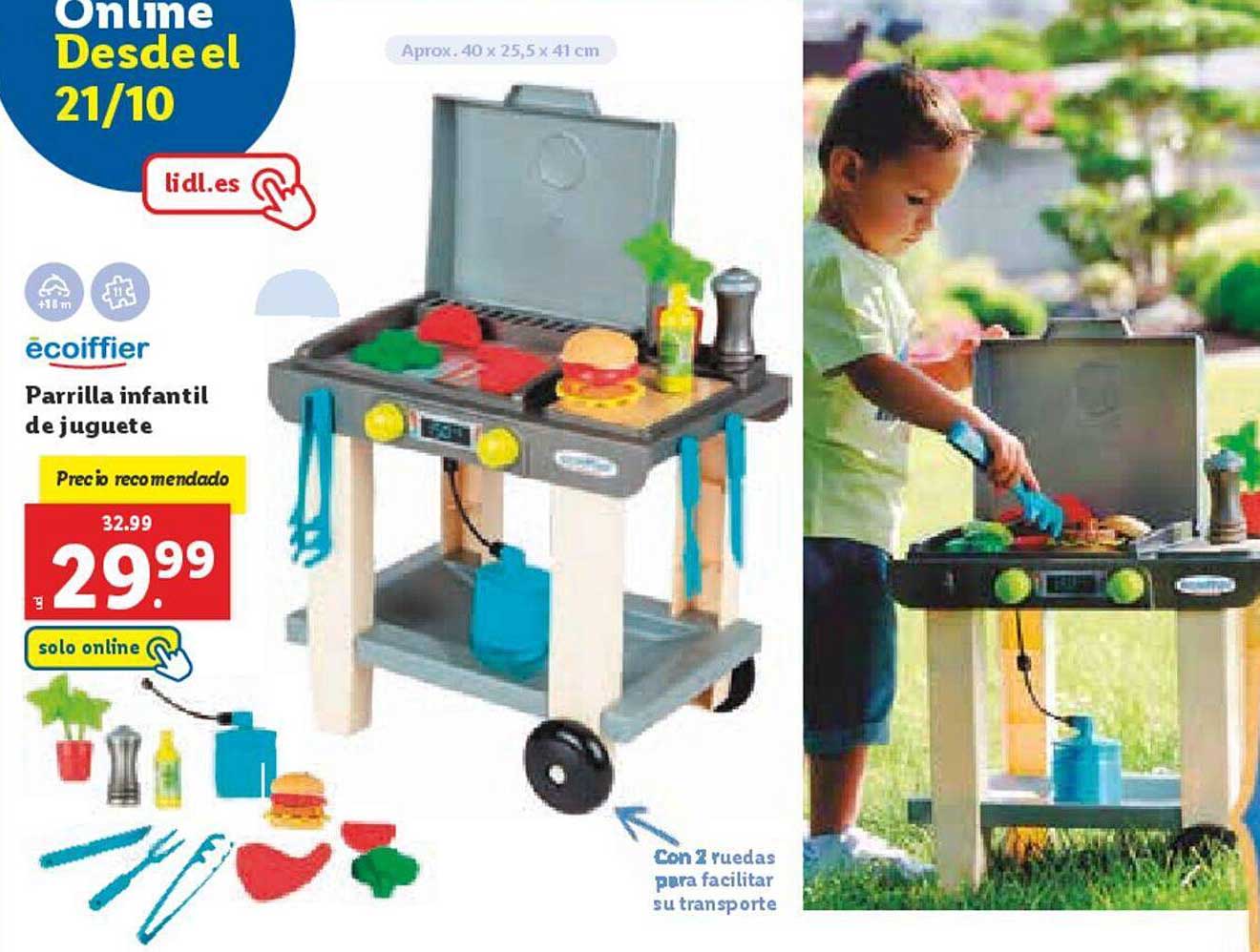 Parrilla infantil de juguete