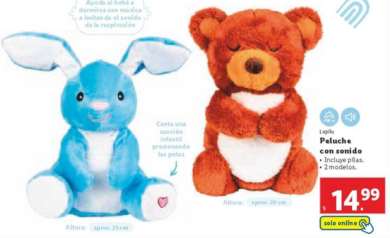 Peluche con sonido