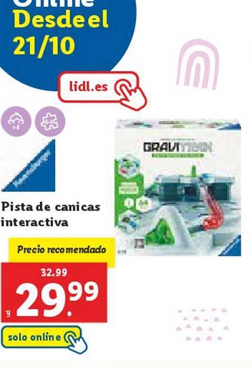 Pista de canicas interactiva