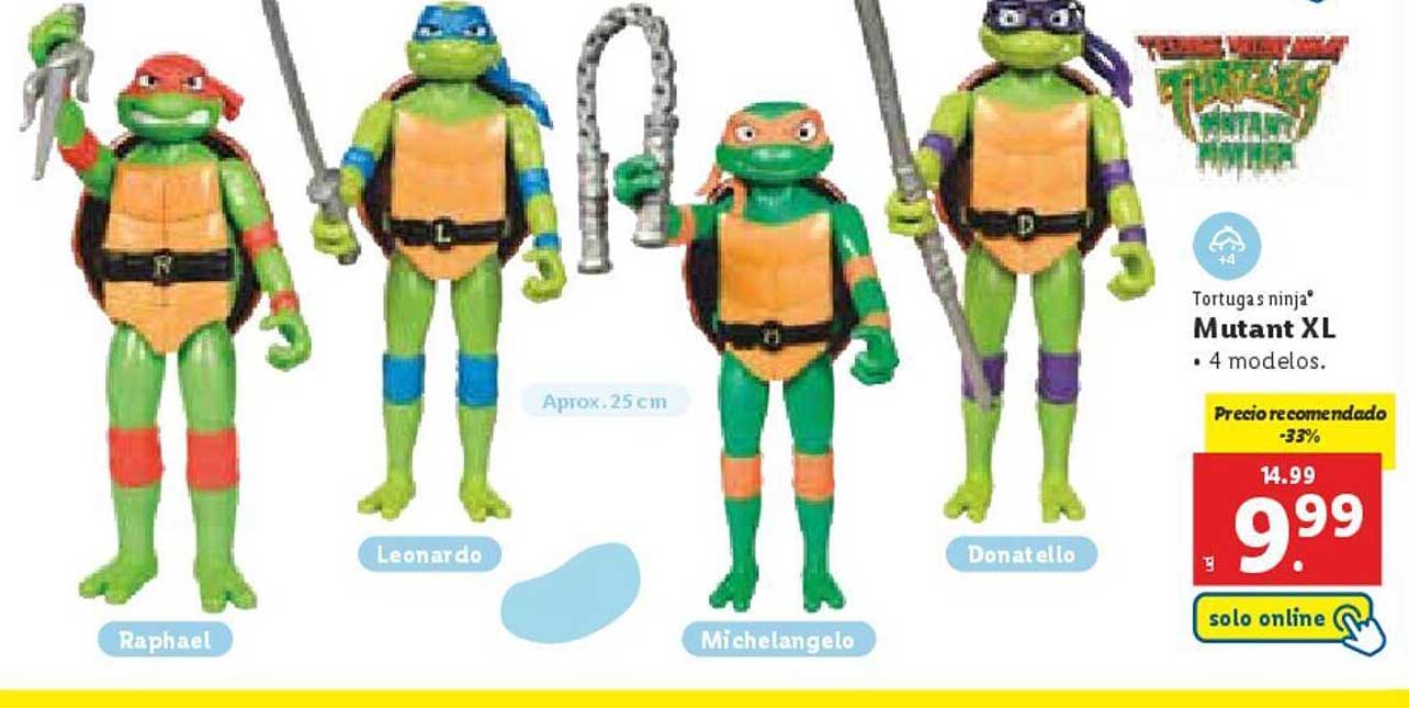 Tortugas ninja® Mutant XL