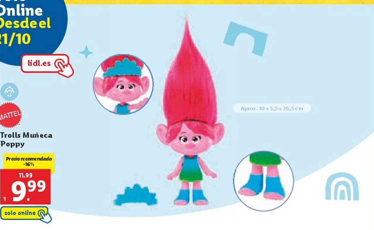 Trolls Muñeca Poppy