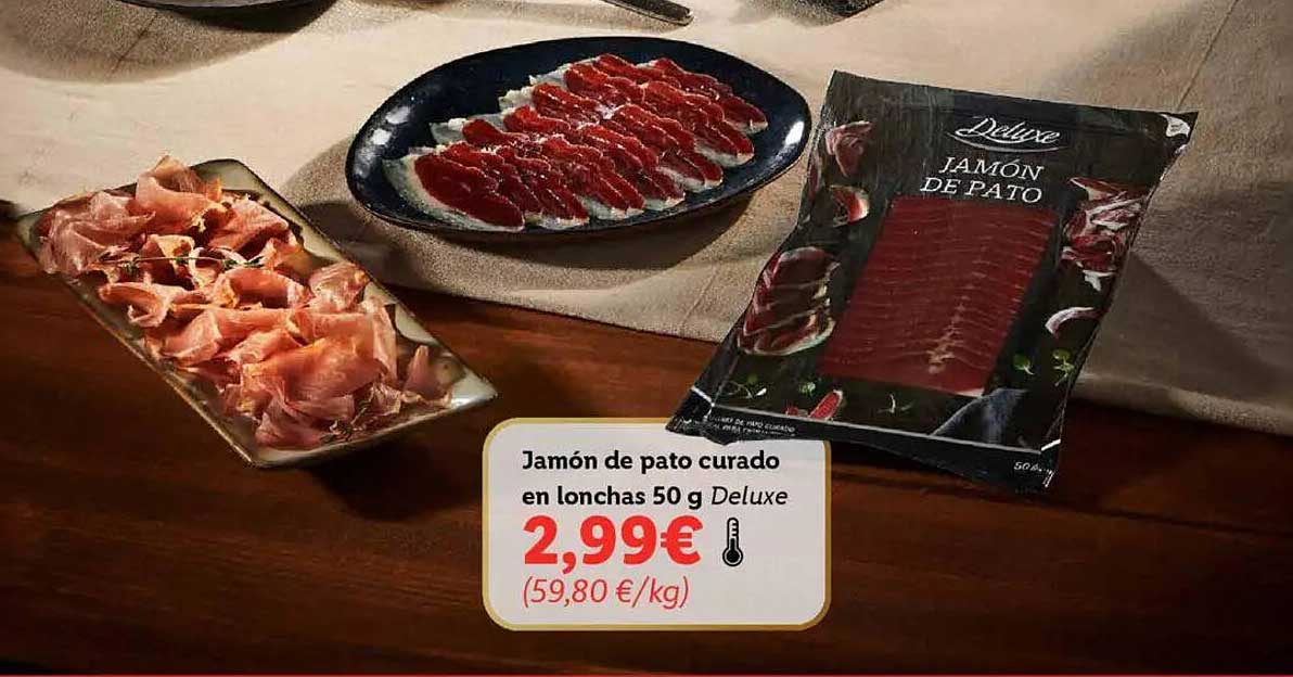 Jamón de pato curado en lonchas 50 g Deluxe