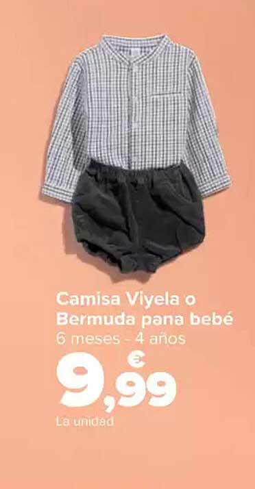 Camisa Viyela o Bermuda para bebé