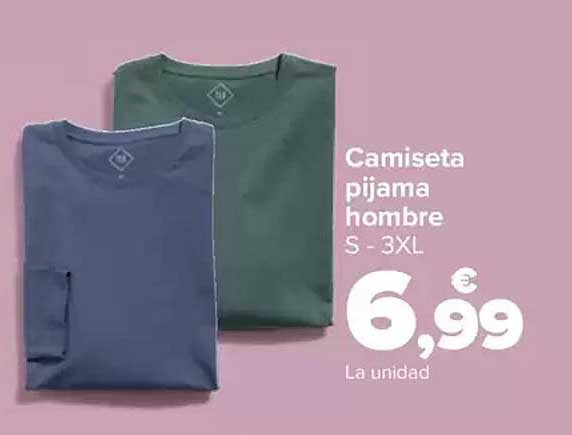 Camiseta pijama hombre