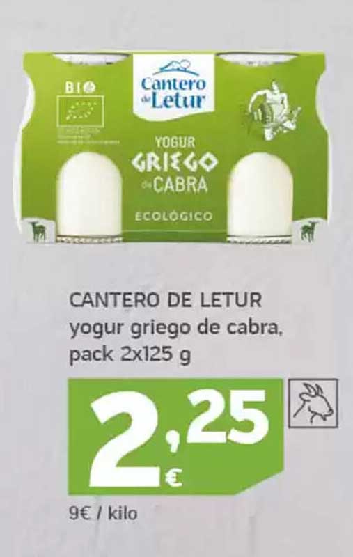 CANIVERO DE LETUR yogur griego de cabra