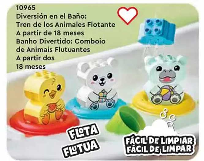 Diversión en el Baño: Tren de los Animales Flotante