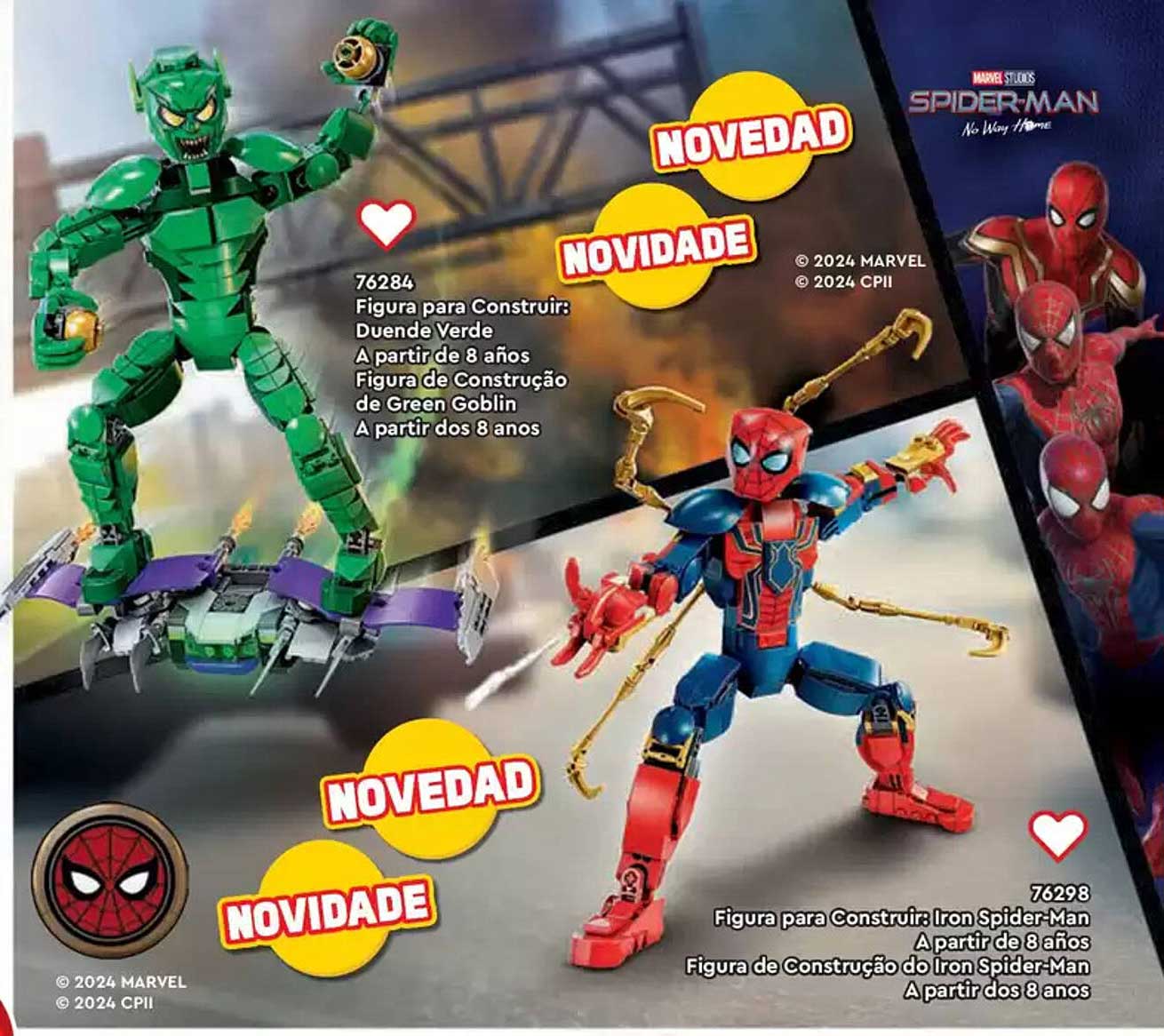 Figura para Construir: Duende Verde  
Figura para Construir Iron Spider-Man  