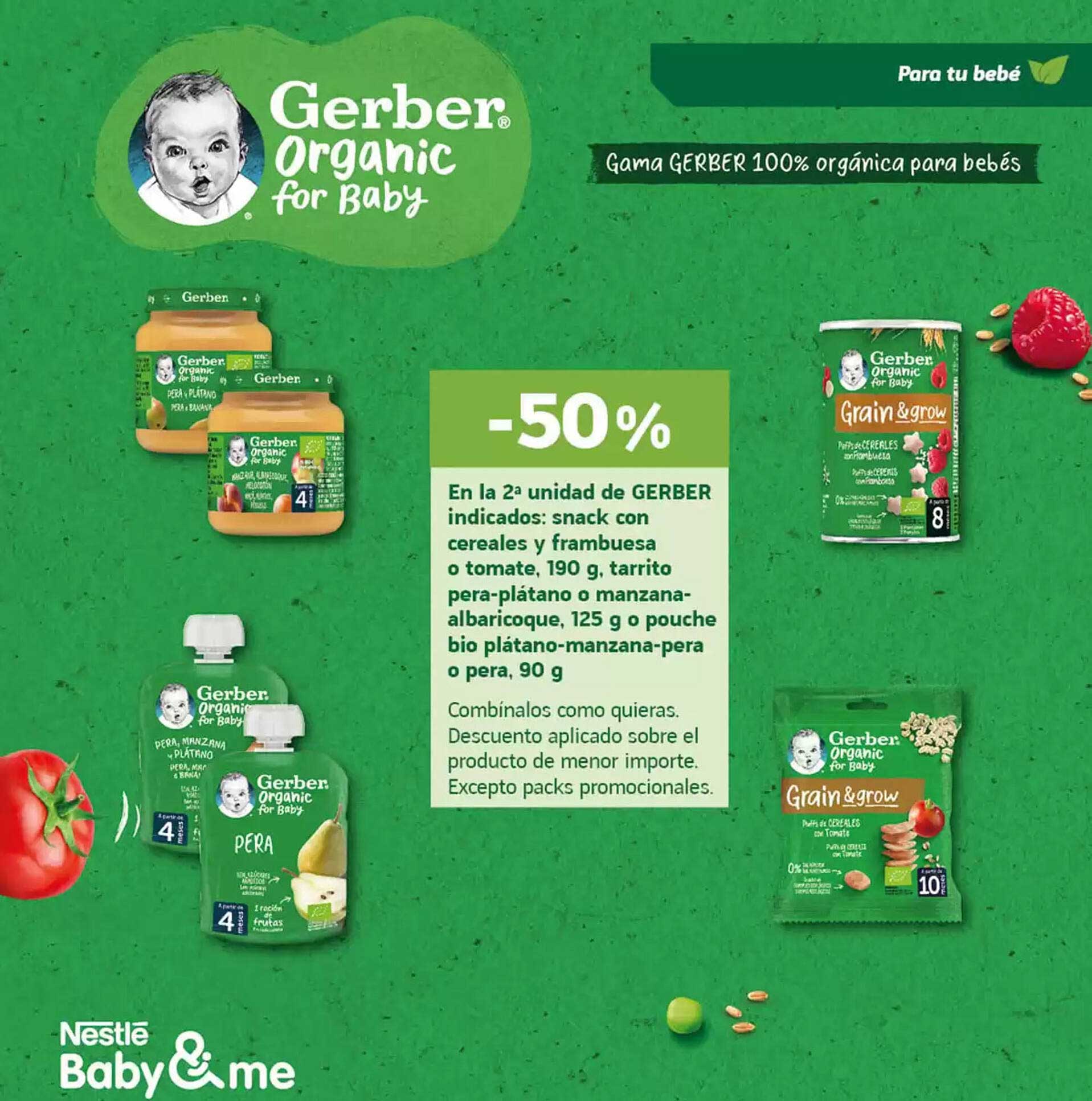 Gama GERBER 100% orgánica para bebés