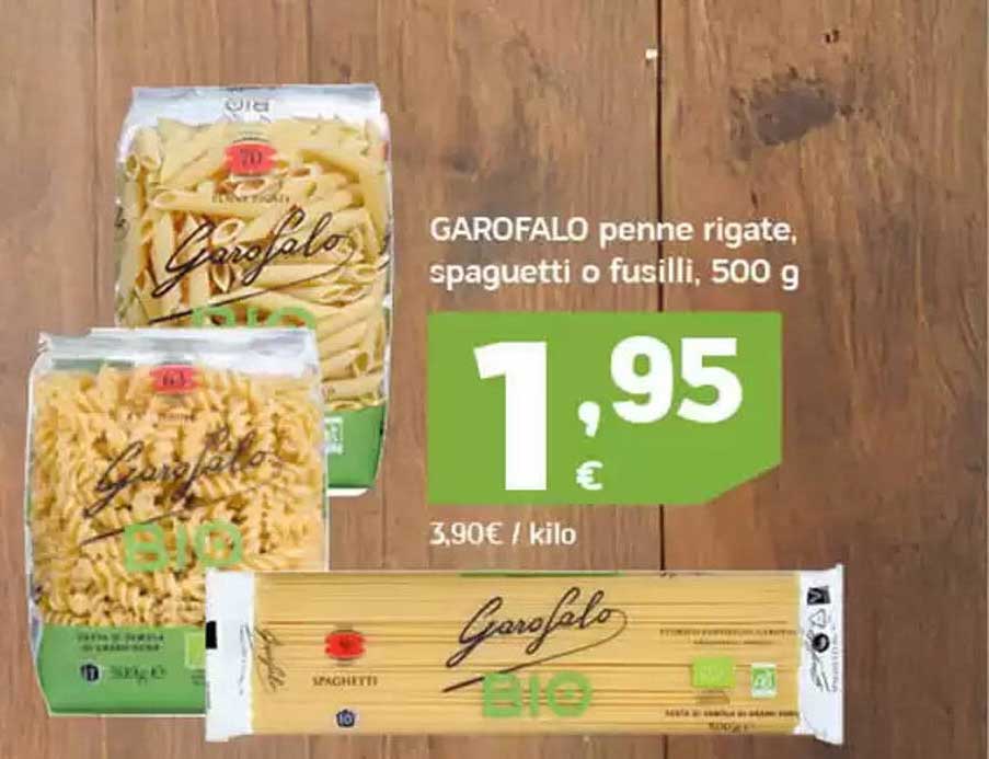 GAROFALO penne rigate, spaghetti o fusilli