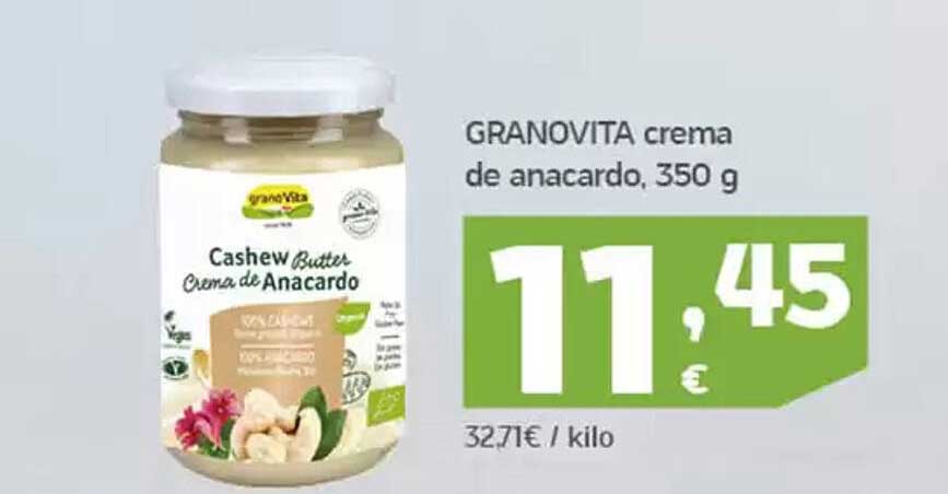 GRANOVITA crema de anacardo