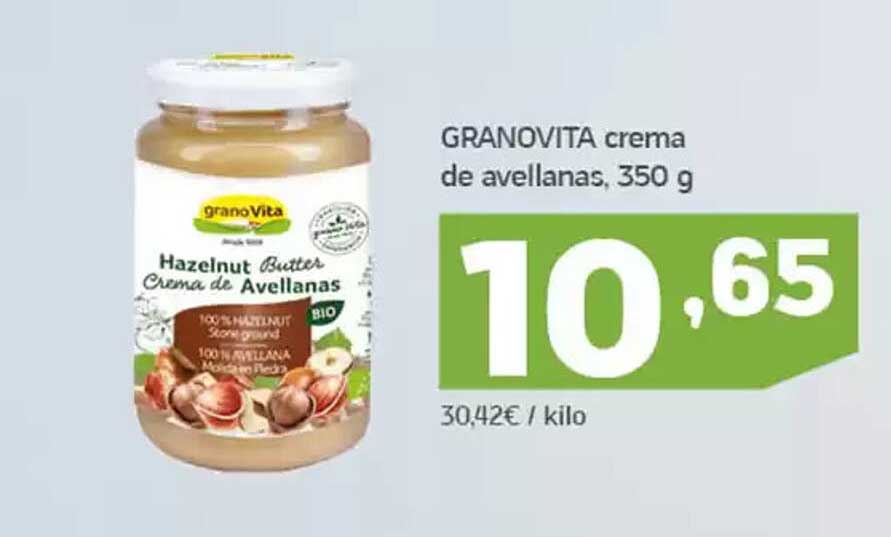 GRANOVITA crema de avellanas