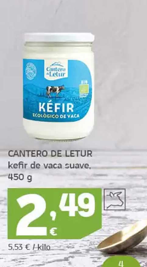 KÉFIR ECOLÓGICO DE VACA