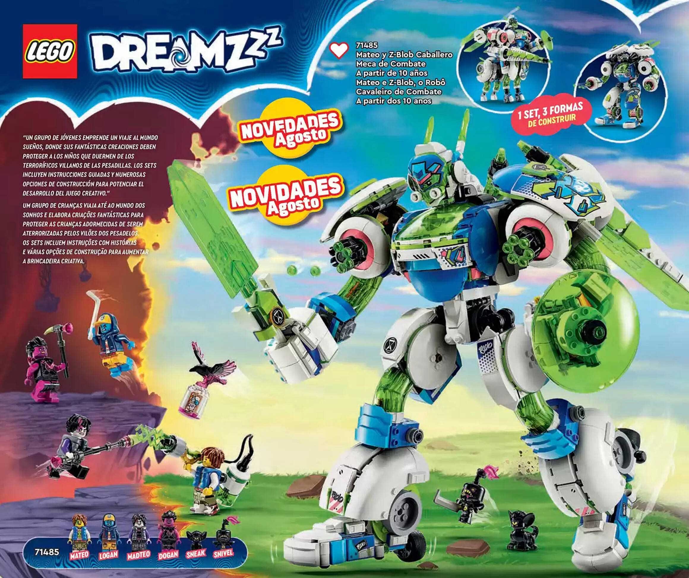 LEGO DREAMZZ: Mateo y Z-Blob Caballero Meca de Combate