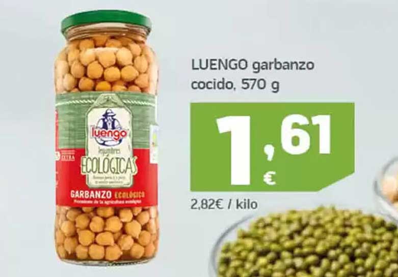 LUENGO garbanzo cocido, 570 g