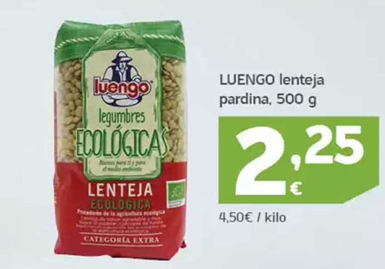 LUENGO legumbres ECOLÓGICAS LENTEJA ecológica