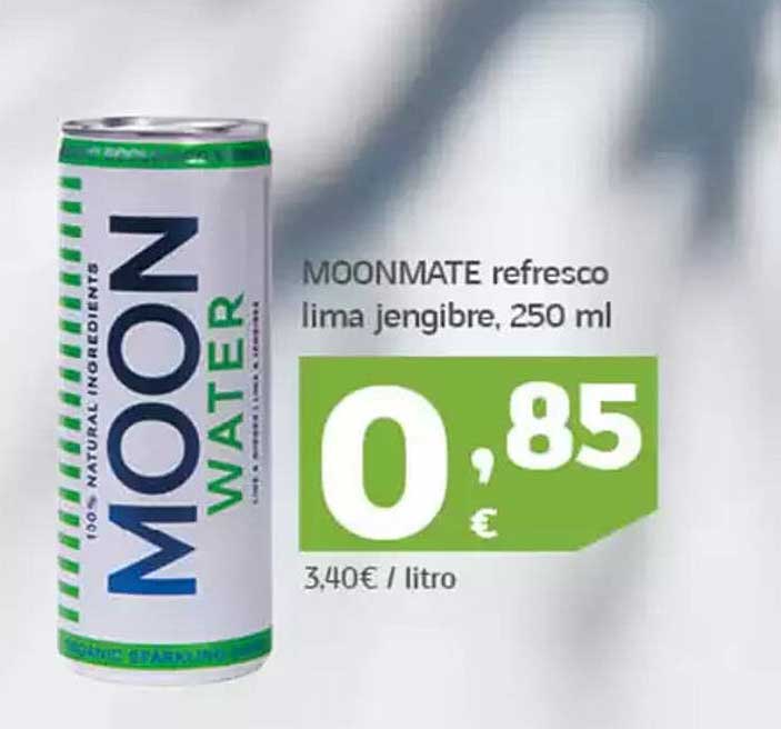 MOONMATE refresco lima jengibre, 250 ml