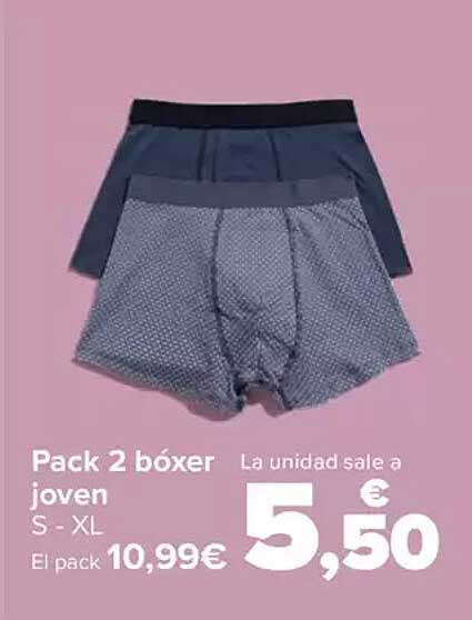 Pack 2 bóxer joven