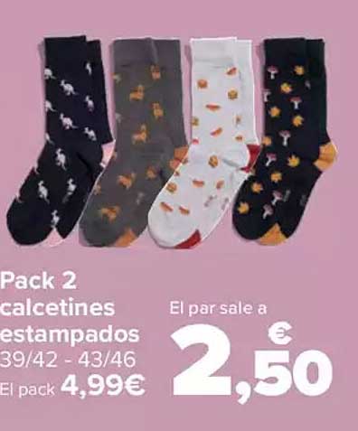 Pack 2 calcetines estampados