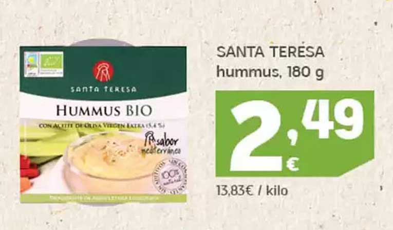 SANTA TERESA HUMMUS BIO