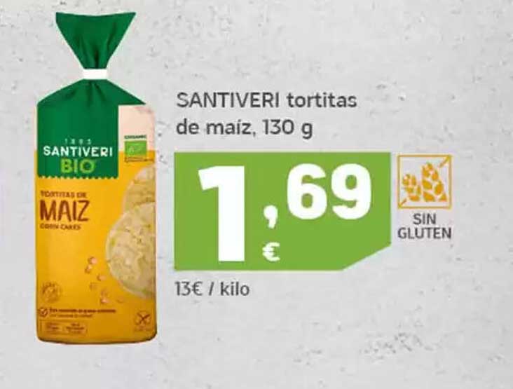 SANTIVERI tortitas de maíz