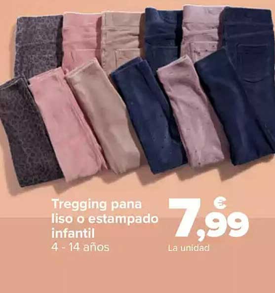 Tregging pana liso o estampado infantil