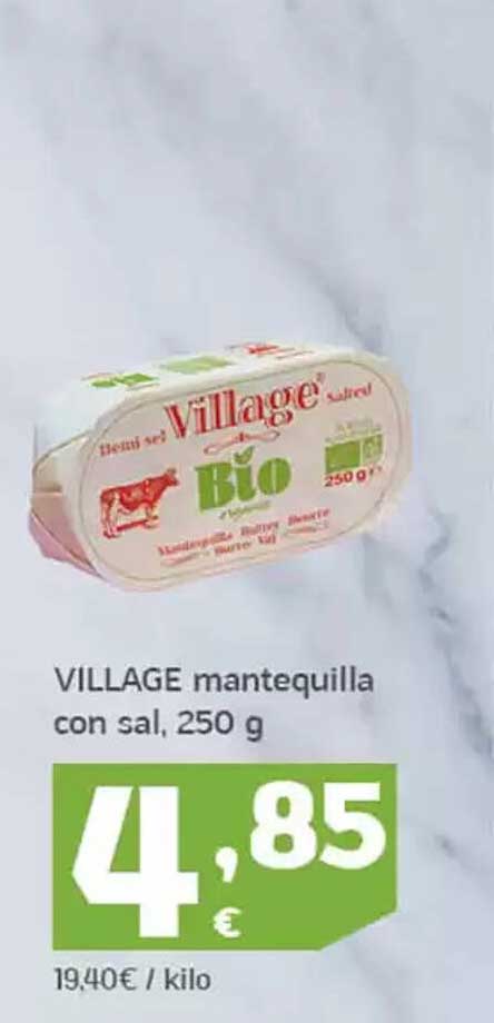 VILLAGE mantequilla con sal, 250 g