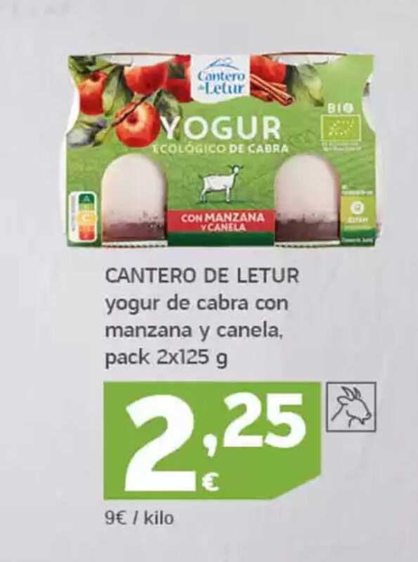 YOGUR Ecológico de Cabra con Manzana y Canela